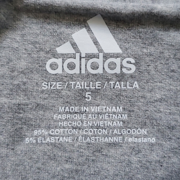 adidas Little Girls Linear Split Tights - Picture 7 of 8